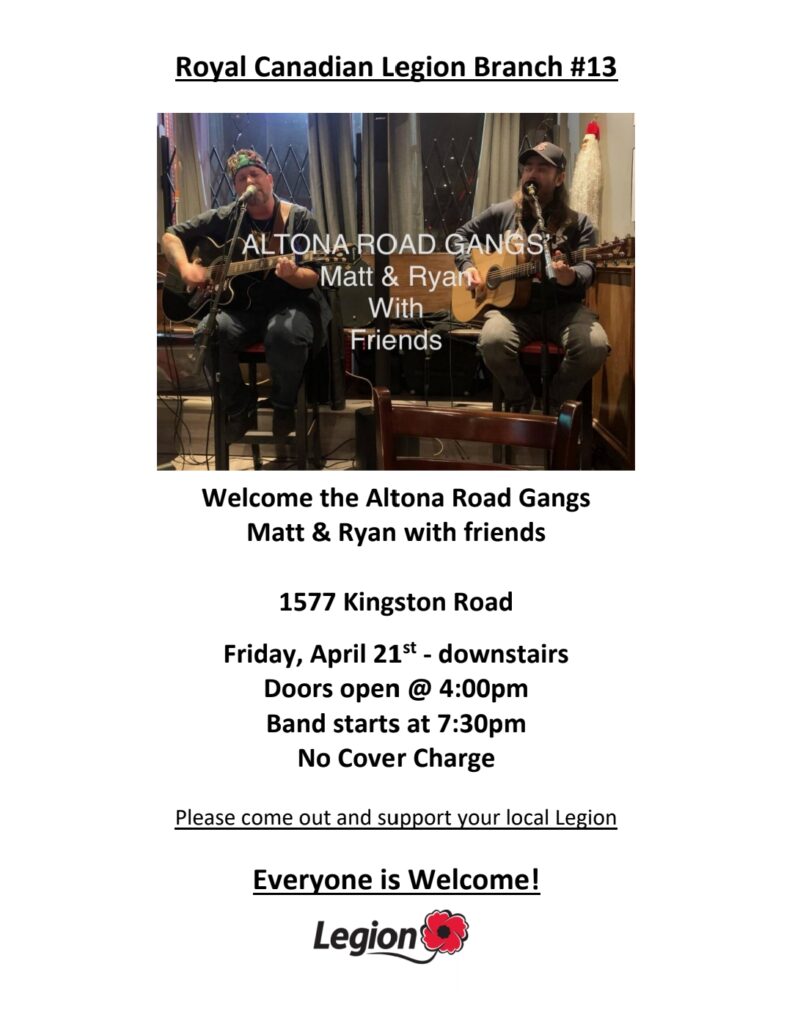 Altona Road Gangs- Matt & Ryan with Friends April 21st 7.30pm no cover charge